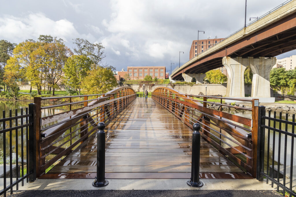 Jamestown Pedestrian Riverwalk Bridge