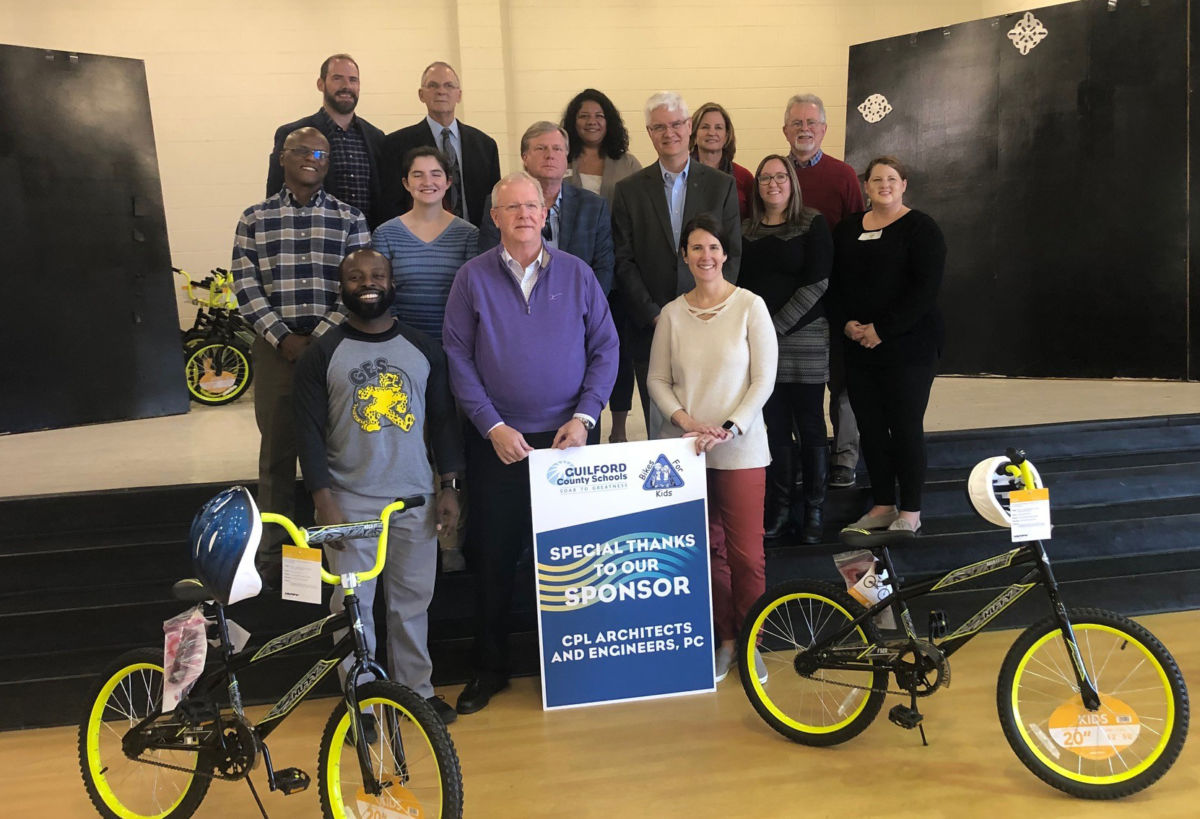 CPL Gives Back Team Members in Greensboro, NC Support Bikes for Kids