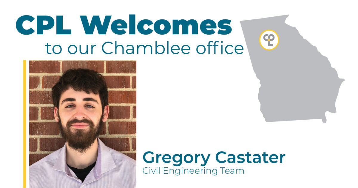 CPL Welcomes Gregory Castater in Chamblee