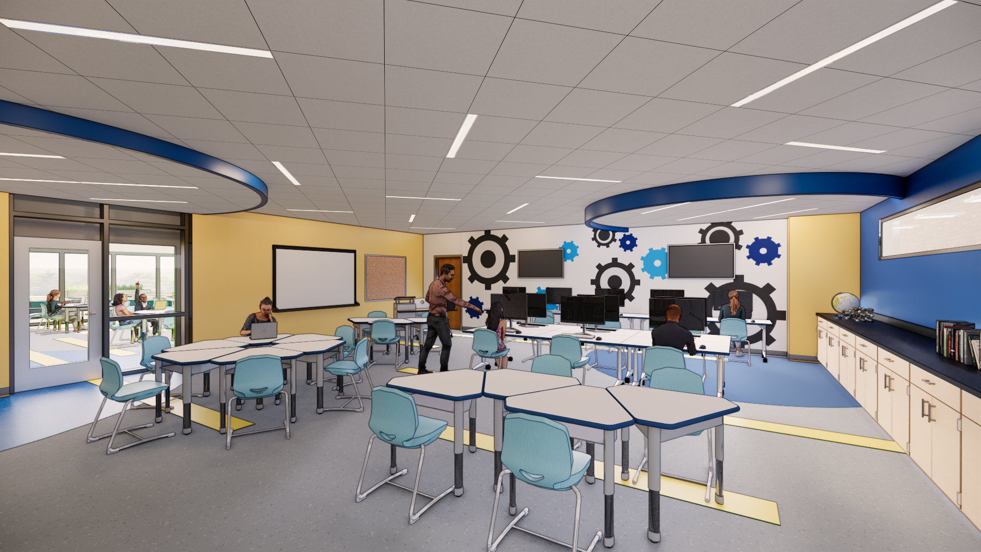 a STEAM lab rendering