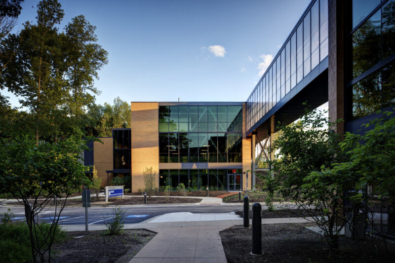 Exterior of the Lorain County Community College SMART Commercialization Center for Microsystems