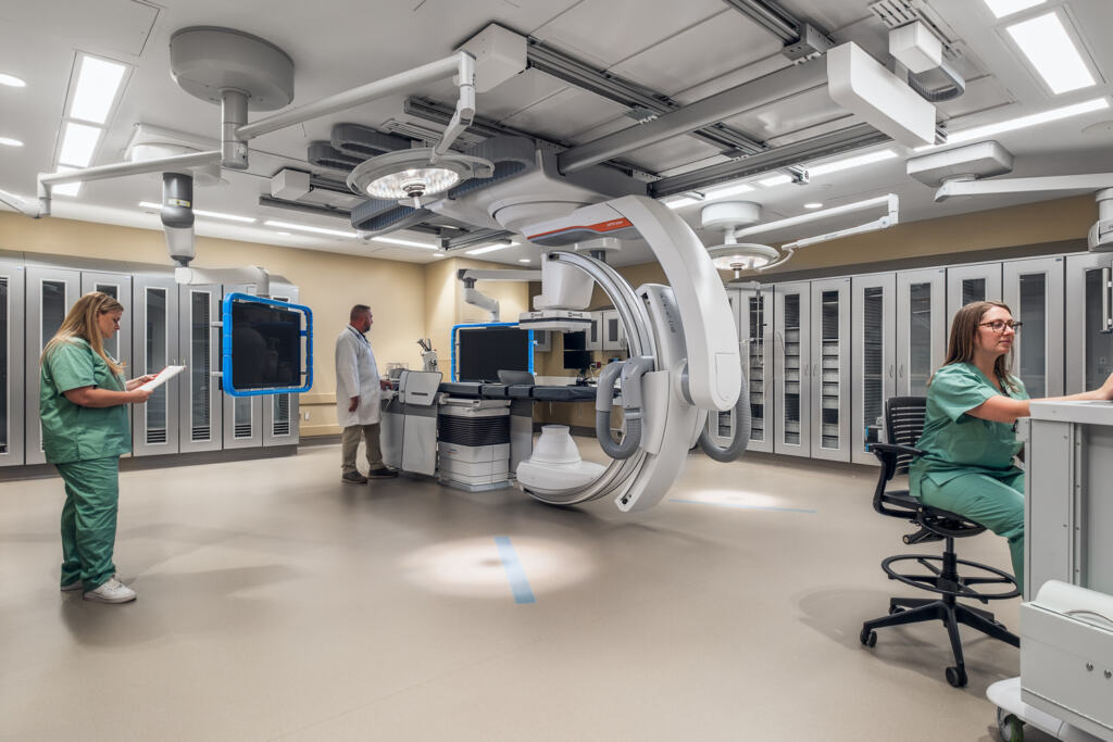 A view of the Atrium Health Cabarrus Vascular lab