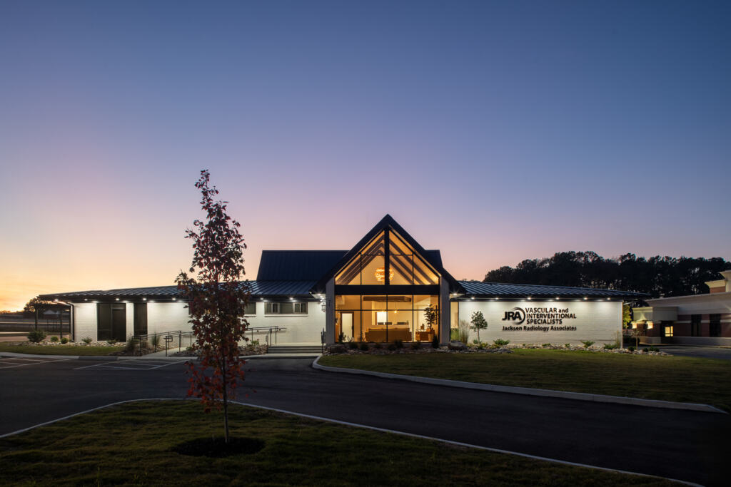Jackson Radiology exterior at dusk