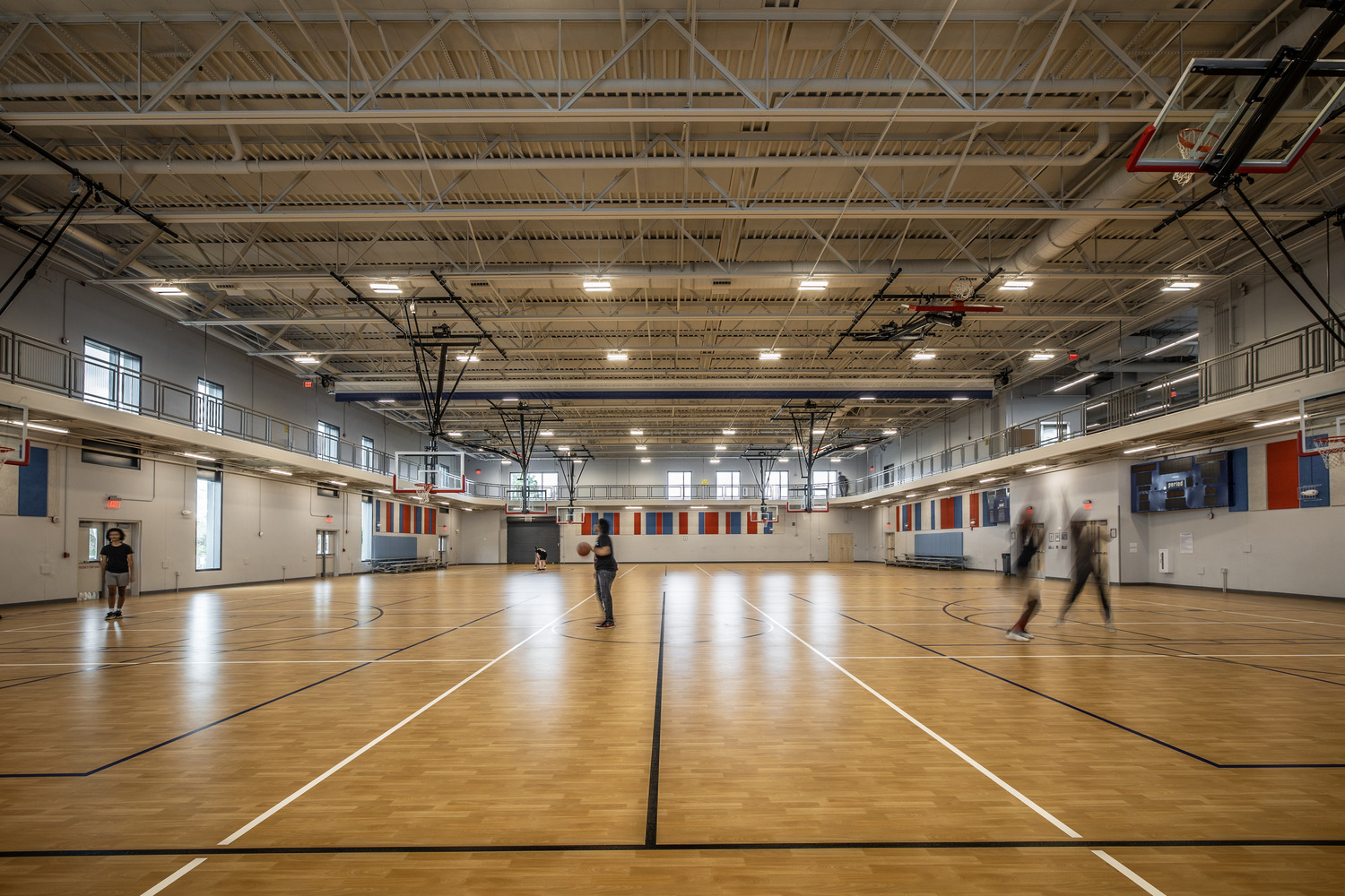 Interior gymnasium at Stanley A. White Recreation Center