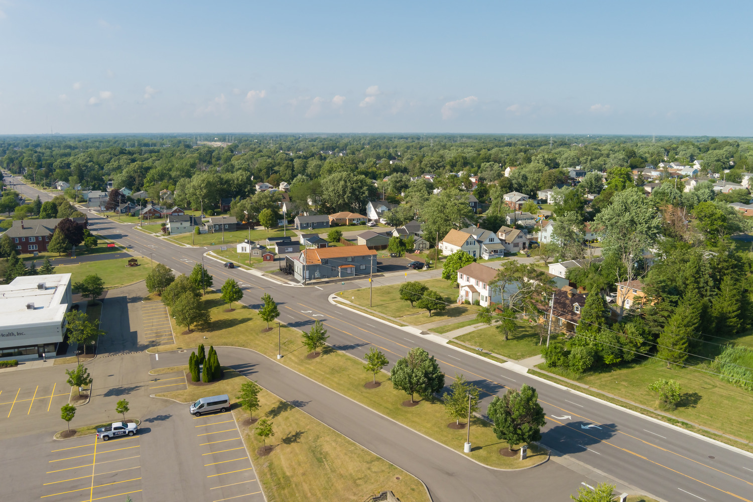 Erie County Dept of Public Works – Abbott Rd & Willett Rd Rehab The Abbott Road and Willett Road rehabilitation leaves a safe, clearly marked, newly resurfaced roadway alongside a residential area.