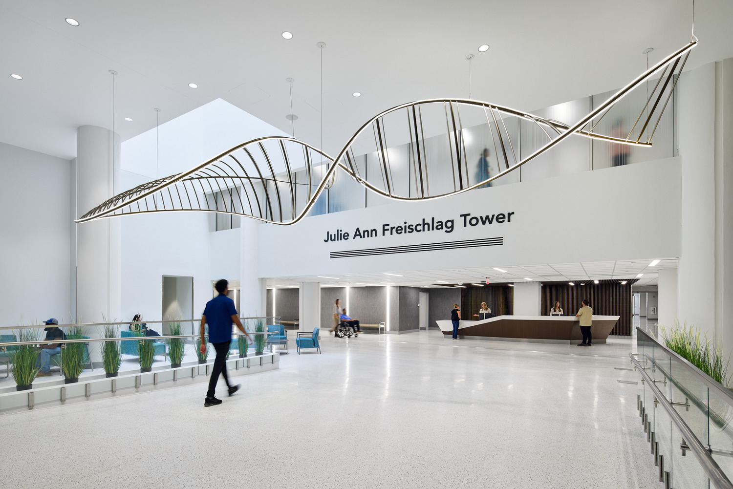 Atrium Health Wake Forest Baptist Outpatient Surgery foyer of the Julie Ann Freischlag Tower