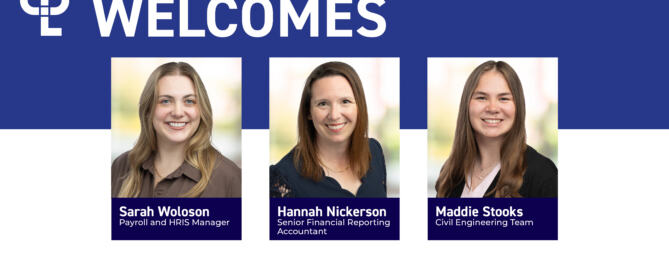 Sarah Woloson, Hannah Nickerson, and Maddie Stooks are welcomed to the CPL Fairport office.